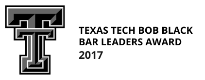 Texas Tech Bob Black Bar Leaders Award 2017